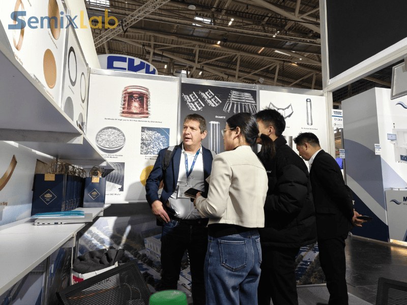 Epitaxial customers visited Semixlabs booth at Semicon Euro 2025